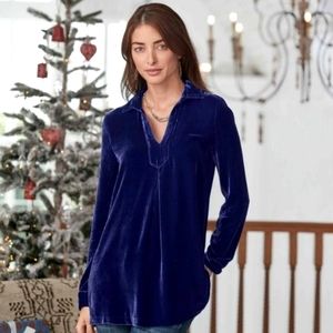 Sundance Velvet Nuance Top Blouse Shirt Long Sleeve XXL